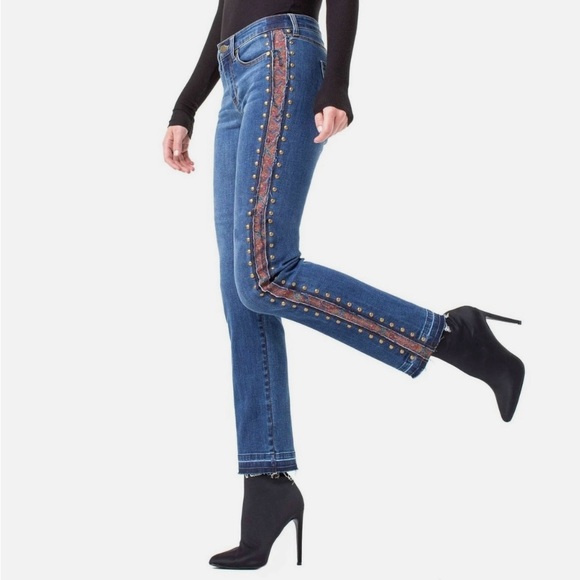 LVPL by Liverpool Colettte Embellished Straight Ankle Jean Sz: 4 (27) - Picture 1 of 6